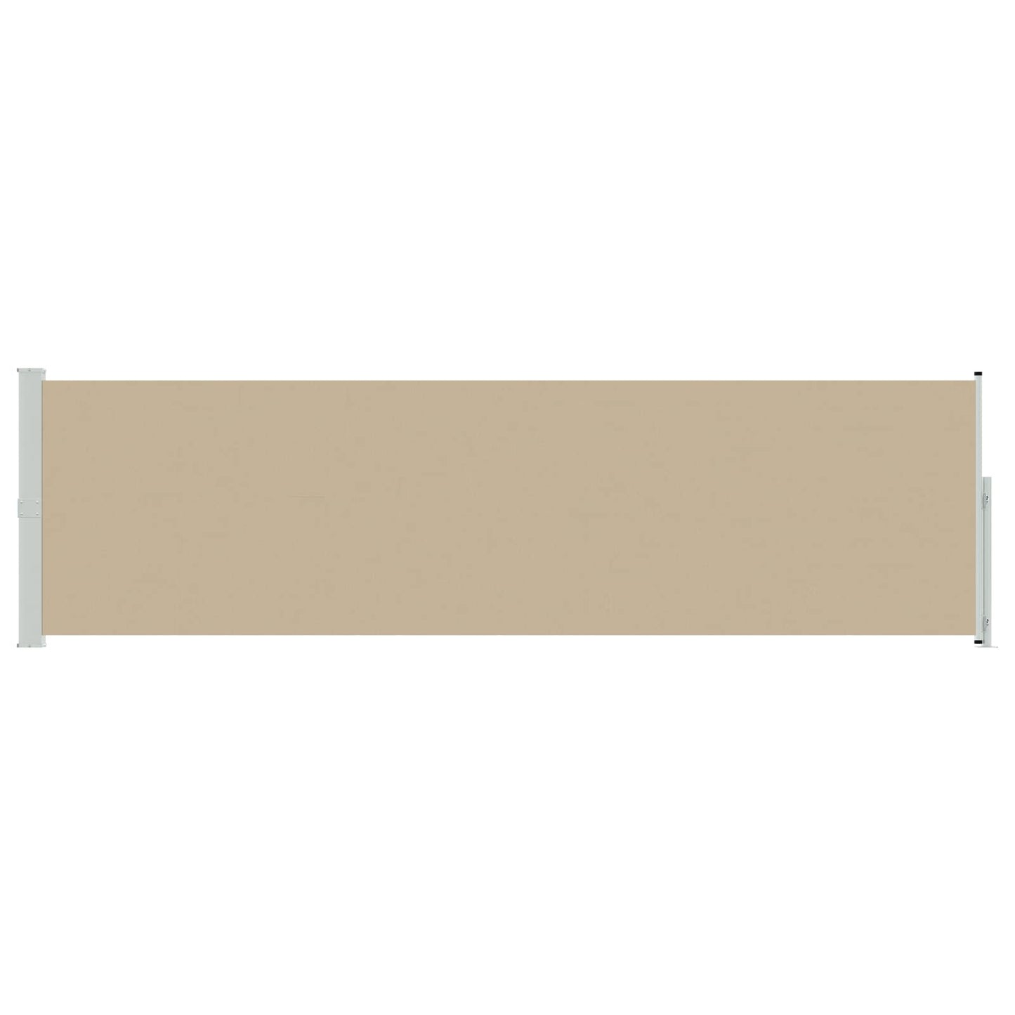 Uittrekbaar Zijscherm Beige 500 x 140 cm Polyester