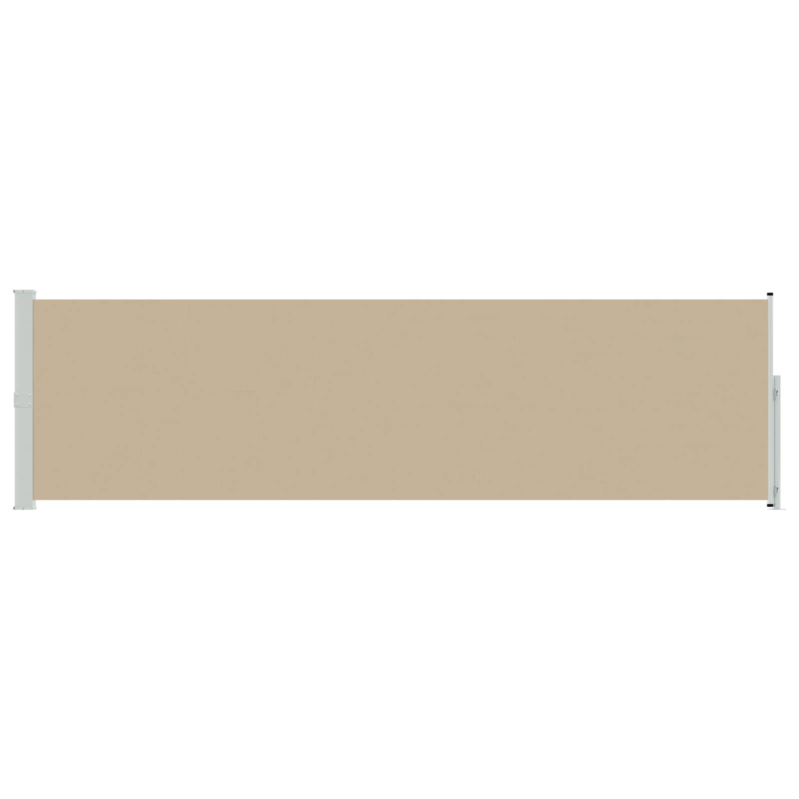 Uittrekbaar Zijscherm Beige 500 x 140 cm Polyester