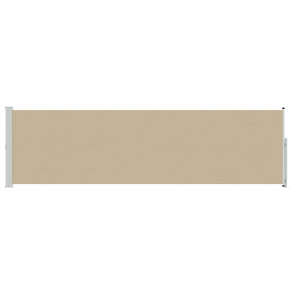Uittrekbaar Zijscherm Beige 500 x 140 cm Polyester