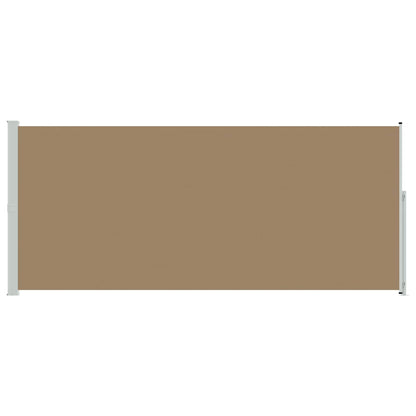 Uittrekbaar Zijscherm Taupe 600 x 220 cm Polyester