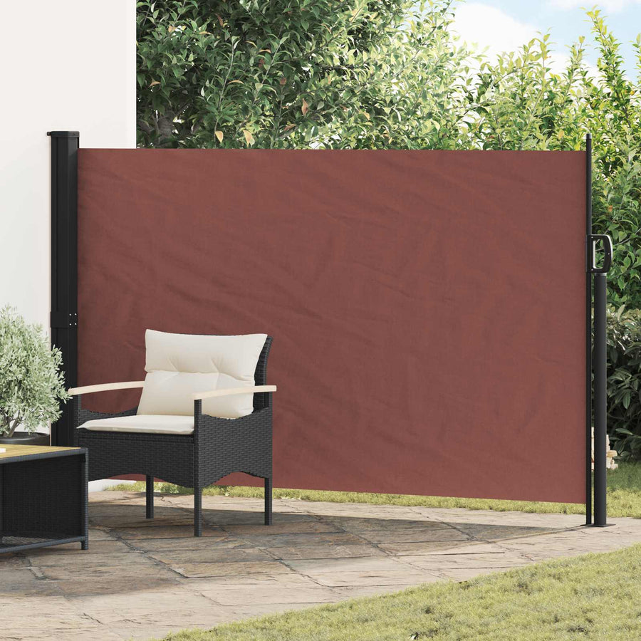 Uittrekbaar Zijscherm Bruin 300 x 170 cm Polyester