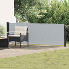 Retractable Side Awning Grey 500 x 100 cm Polyester