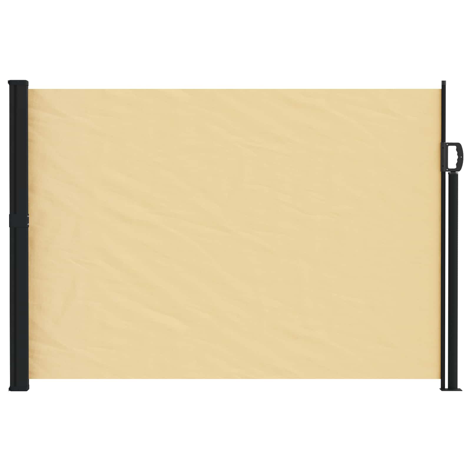 Uittrekbaar Zijscherm Zand 500 x 140 cm Polyester