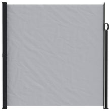 Uittrekbaar Zijscherm Grijs 500 x 180 cm Polyester