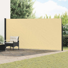 Uittrekbaar Zijscherm Zand 500 x 200 cm Polyester