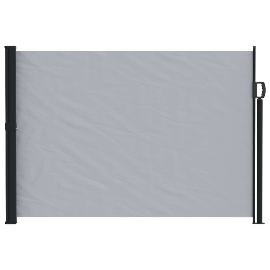 Uittrekbaar Zijscherm Grijs 600 x 140 cm Polyester