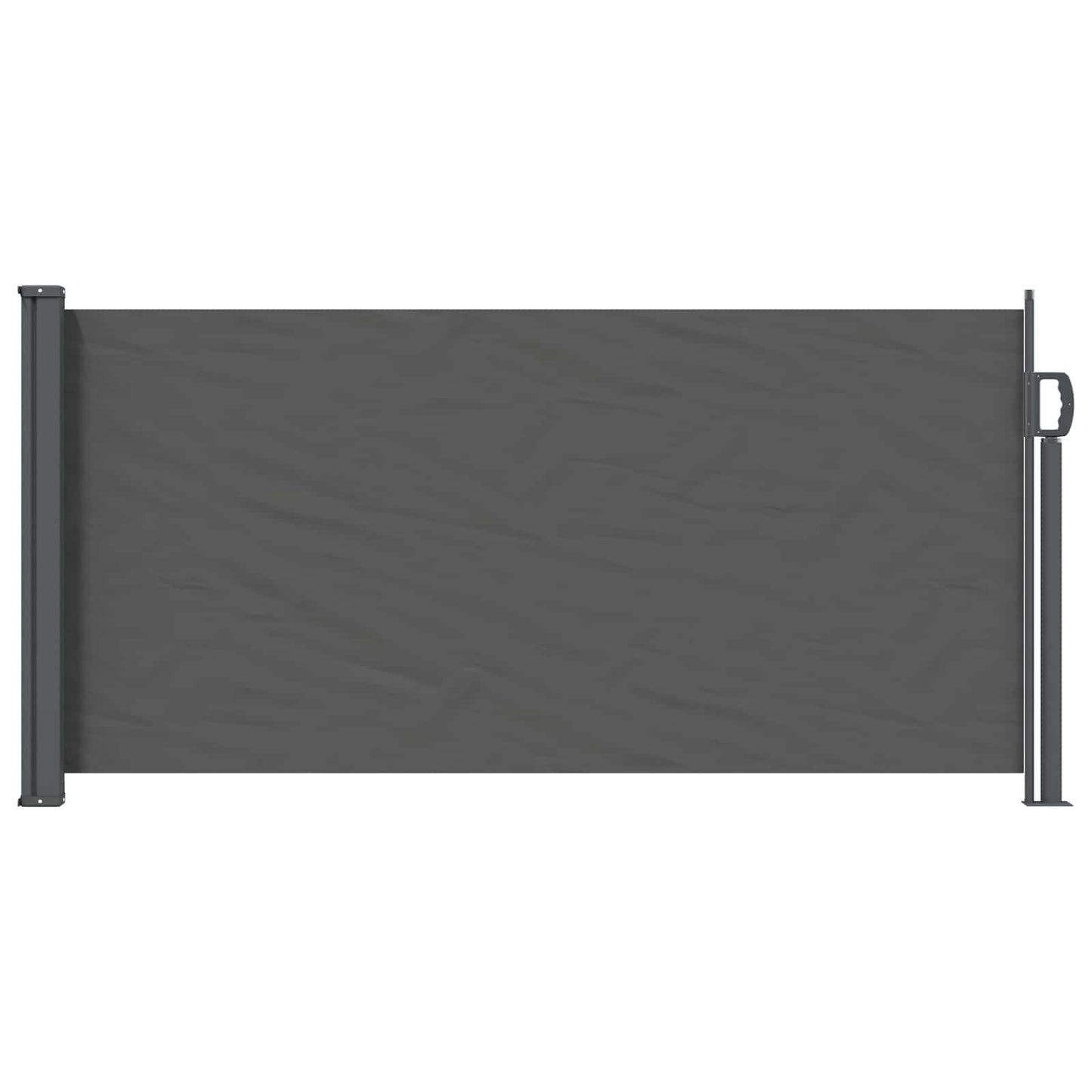 Uittrekbaar Zijscherm Antracietkleurig 300 x 100 cm Polyester