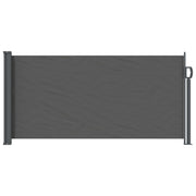 Uittrekbaar zijscherm 300x100 cm antraciet polyester