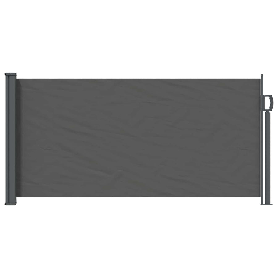 Uittrekbaar Zijscherm Antracietkleurig 300 x 100 cm Polyester
