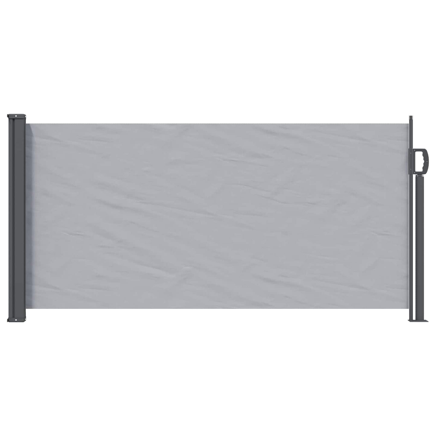 Uittrekbaar Zijscherm 300 x 100 cm Polyester Rechthoekig Grijs