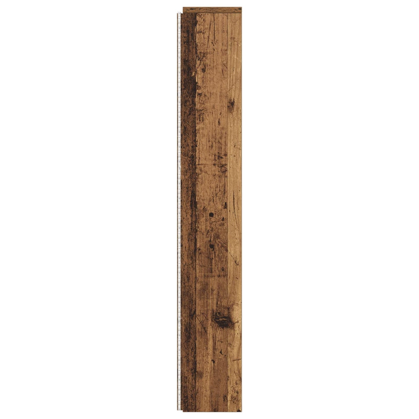 Hoofdbord met opbergruimte en LED Oud hout 160 cm Bewerkt hout