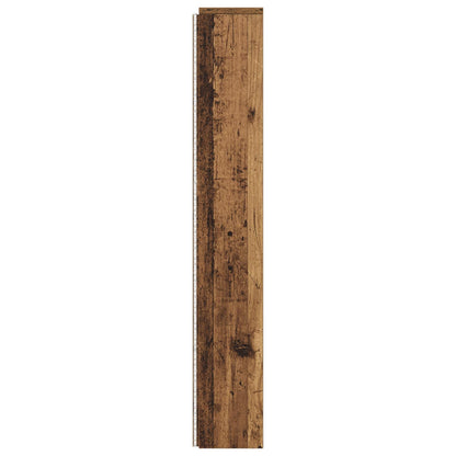 Hoofdbord met opbergruimte en LED Oud hout 160 cm Bewerkt hout