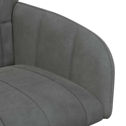 Eettafelstoelen 4 pcs fluweel Donkergrijs 57 x 50 x 85 cm