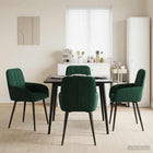Eettafelstoelen 4 pcs fluweel Donkergroen 57 x 50 x 85 cm