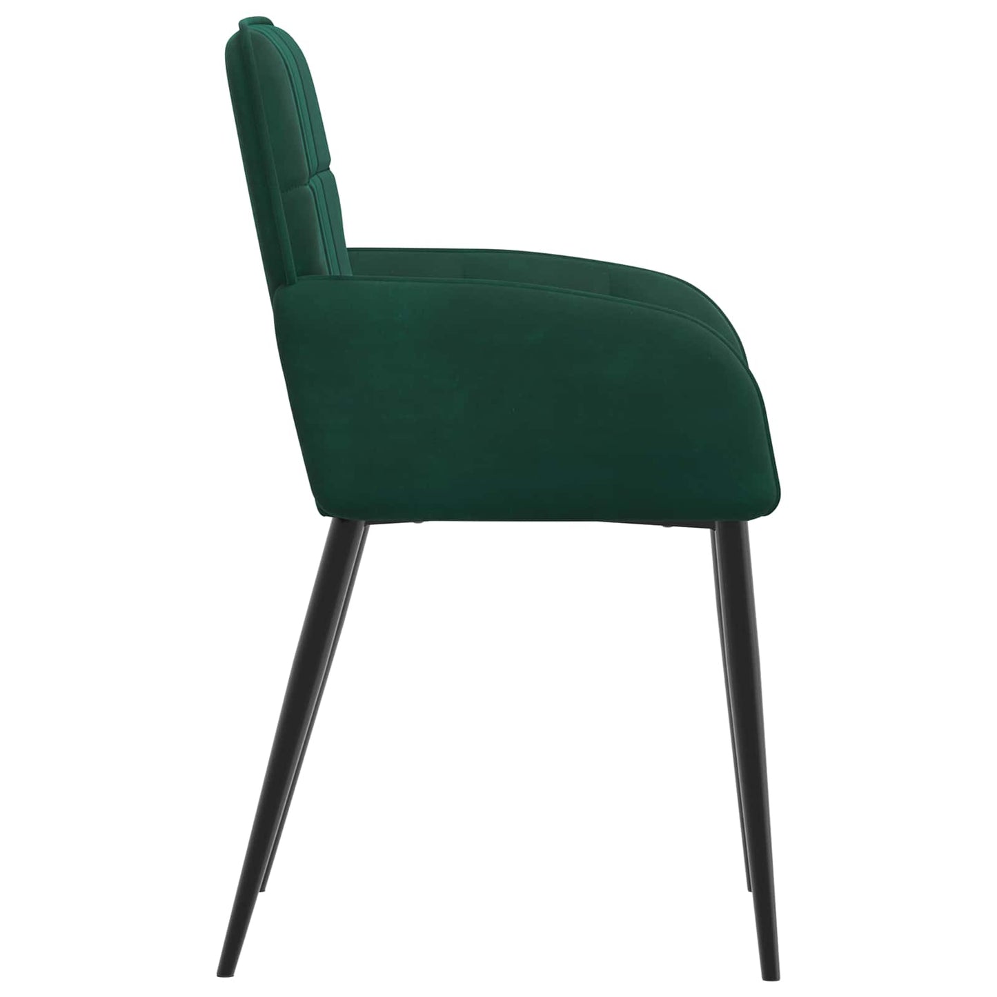 Eettafelstoelen 4 pcs fluweel Donkergroen 57 x 50 x 85 cm