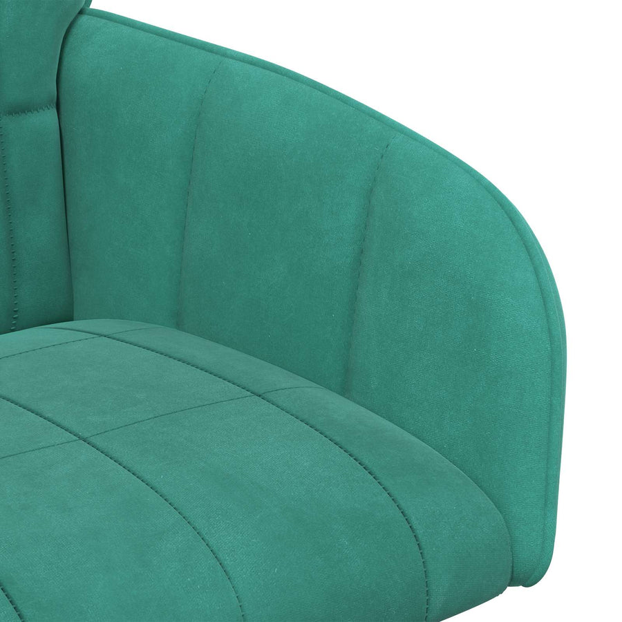 Eettafelstoelen 4 pcs fluweel Turquoise 57 x 50 x 85 cm