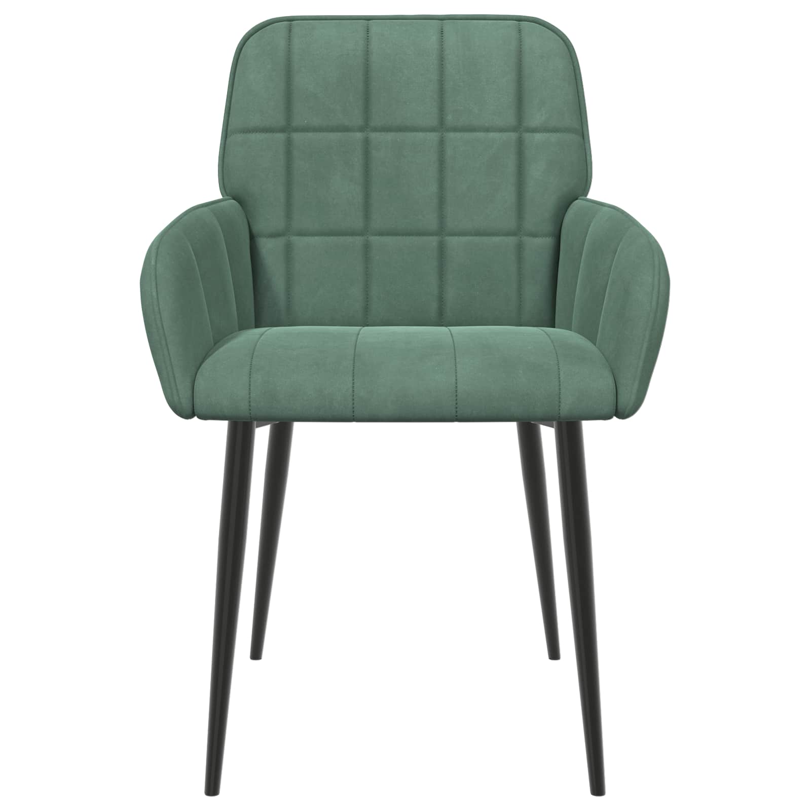 Eettafelstoelen 4 pcs fluweel Zeegroen 57 x 50 x 85 cm