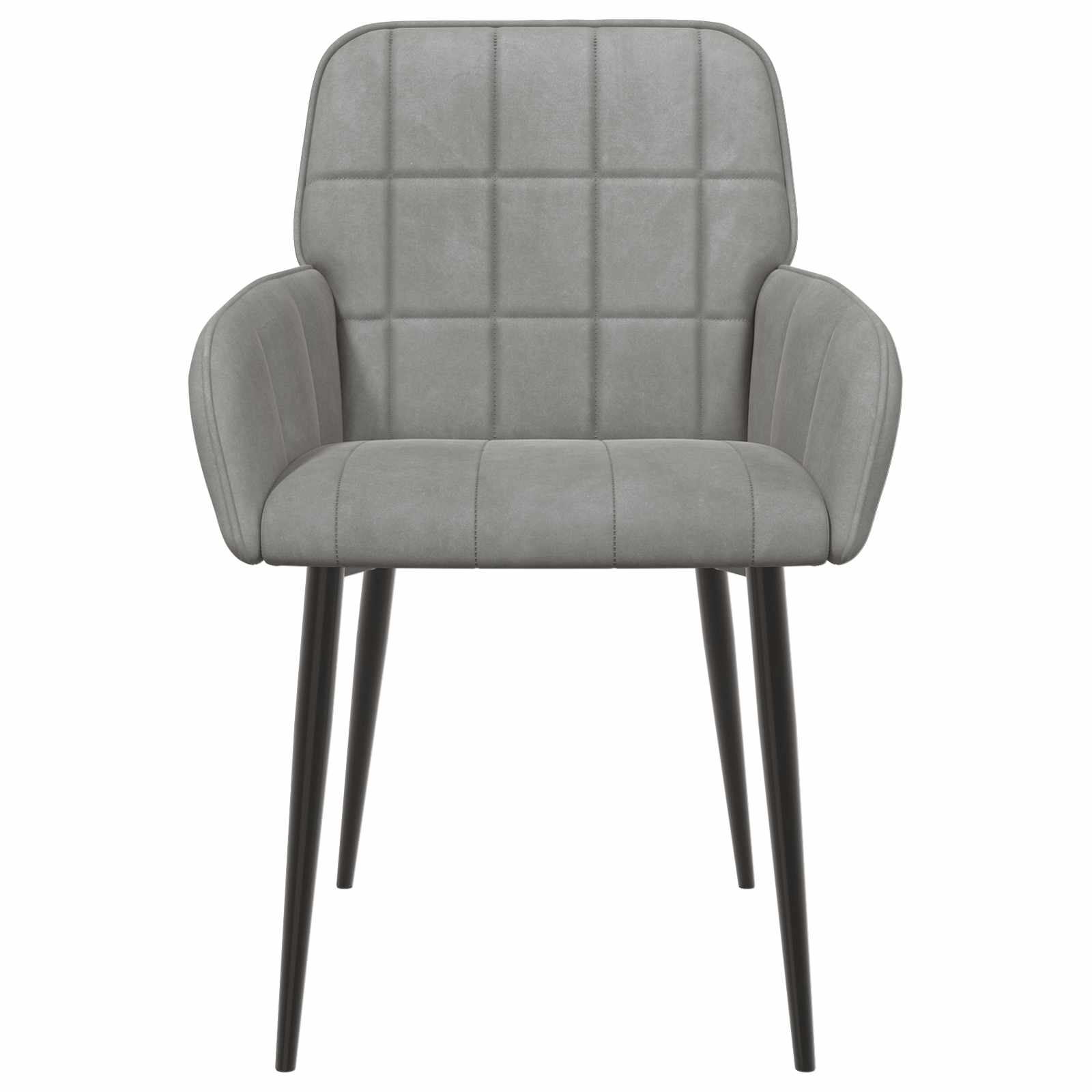 Eettafelstoelen 6 pcs fluweel Lichtgrijs 57 x 50 x 85 cm