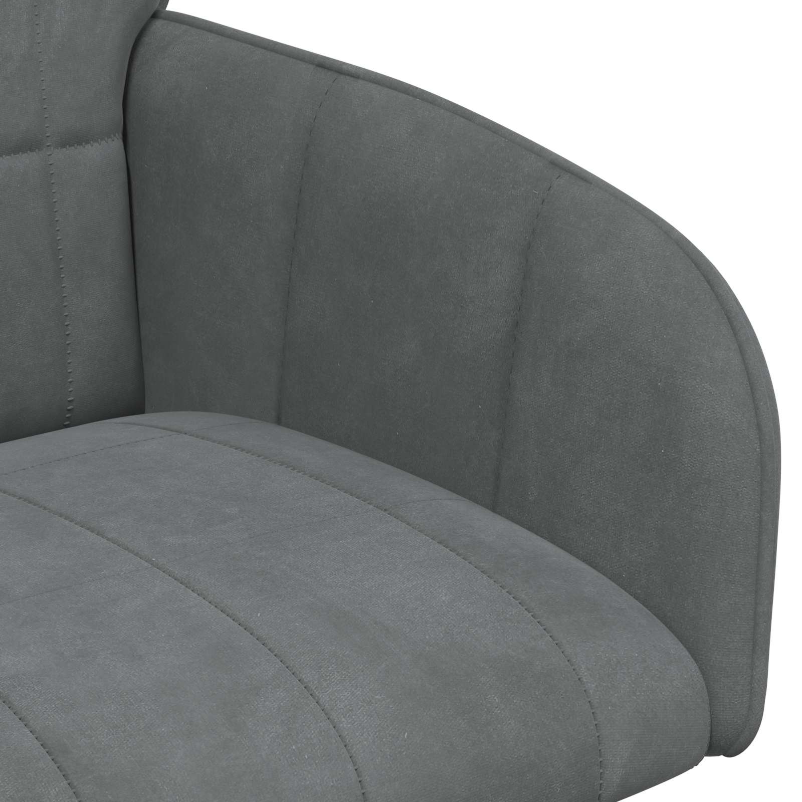 Eettafelstoelen 6 pcs fluweel Donkergrijs 57 x 50 x 85 cm