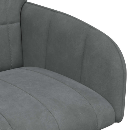 Eettafelstoelen 6 pcs fluweel Donkergrijs 57 x 50 x 85 cm