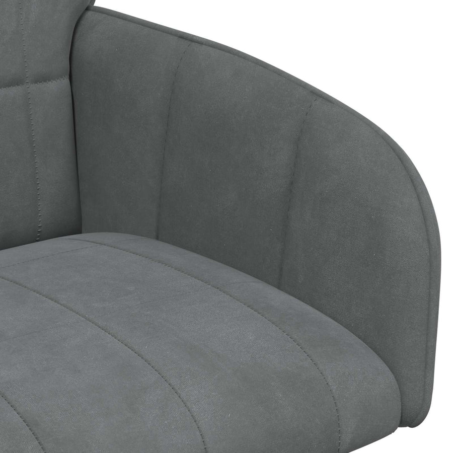 Eettafelstoelen 6 pcs fluweel Donkergrijs 57 x 50 x 85 cm