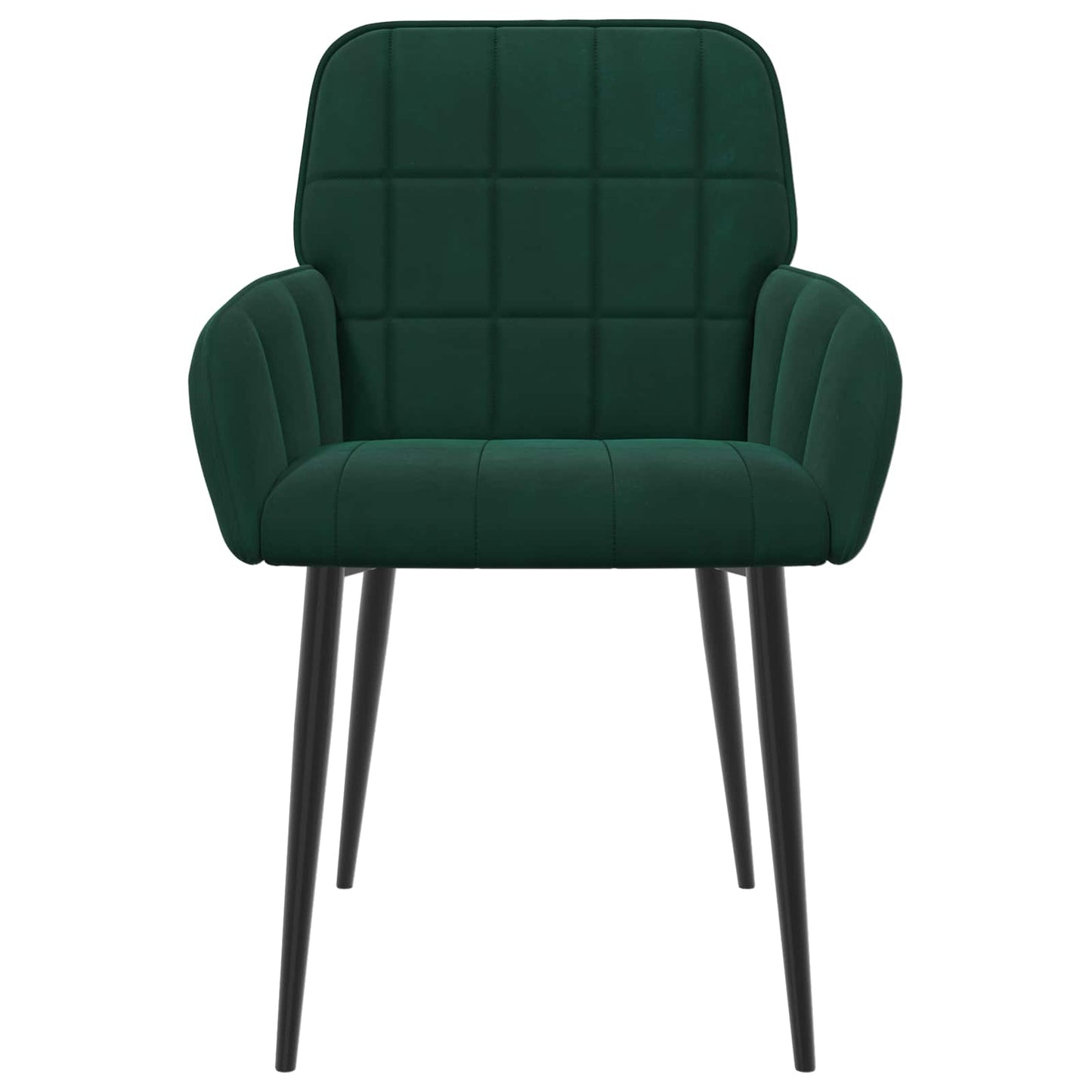 Eettafelstoelen 6 pcs fluweel Donkergroen 57 x 50 x 85 cm