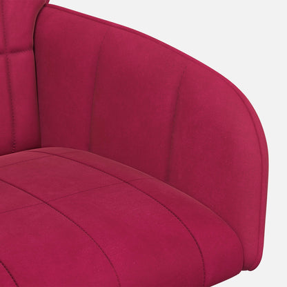 Eettafelstoelen 6 pcs fluweel Wijnrood 57 x 50 x 85 cm