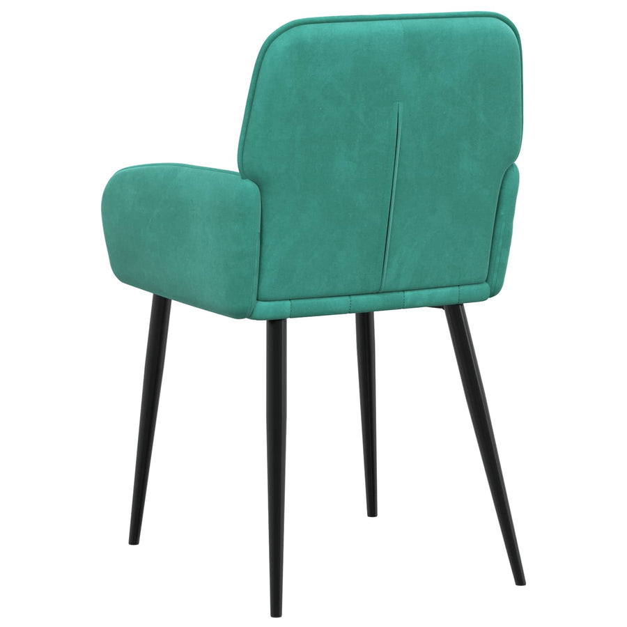 Eettafelstoelen 6 pcs fluweel Turquoise 57 x 50 x 85 cm