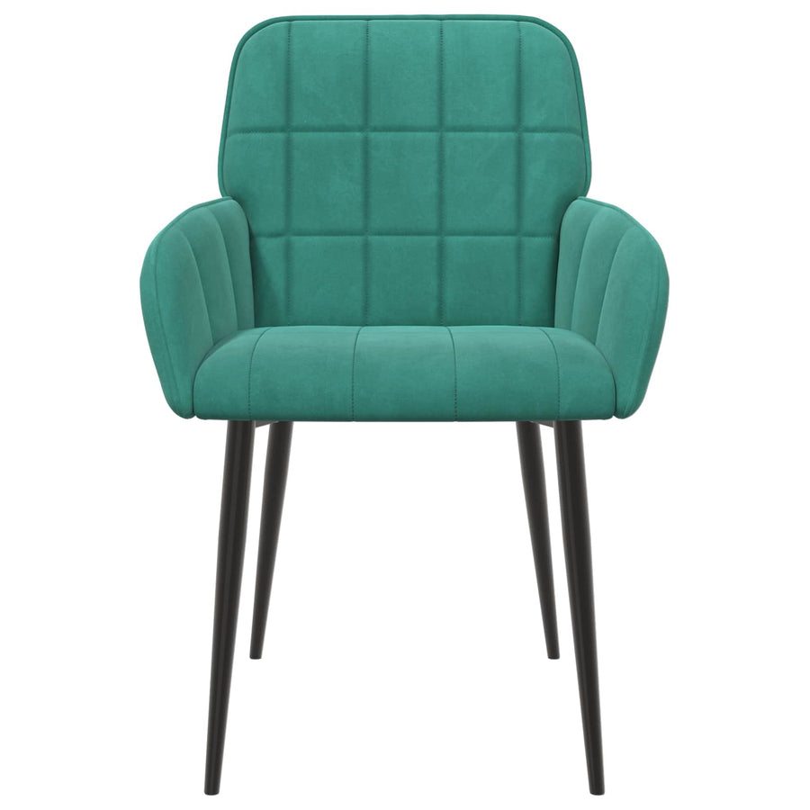 Eettafelstoelen 6 pcs fluweel Turquoise 57 x 50 x 85 cm
