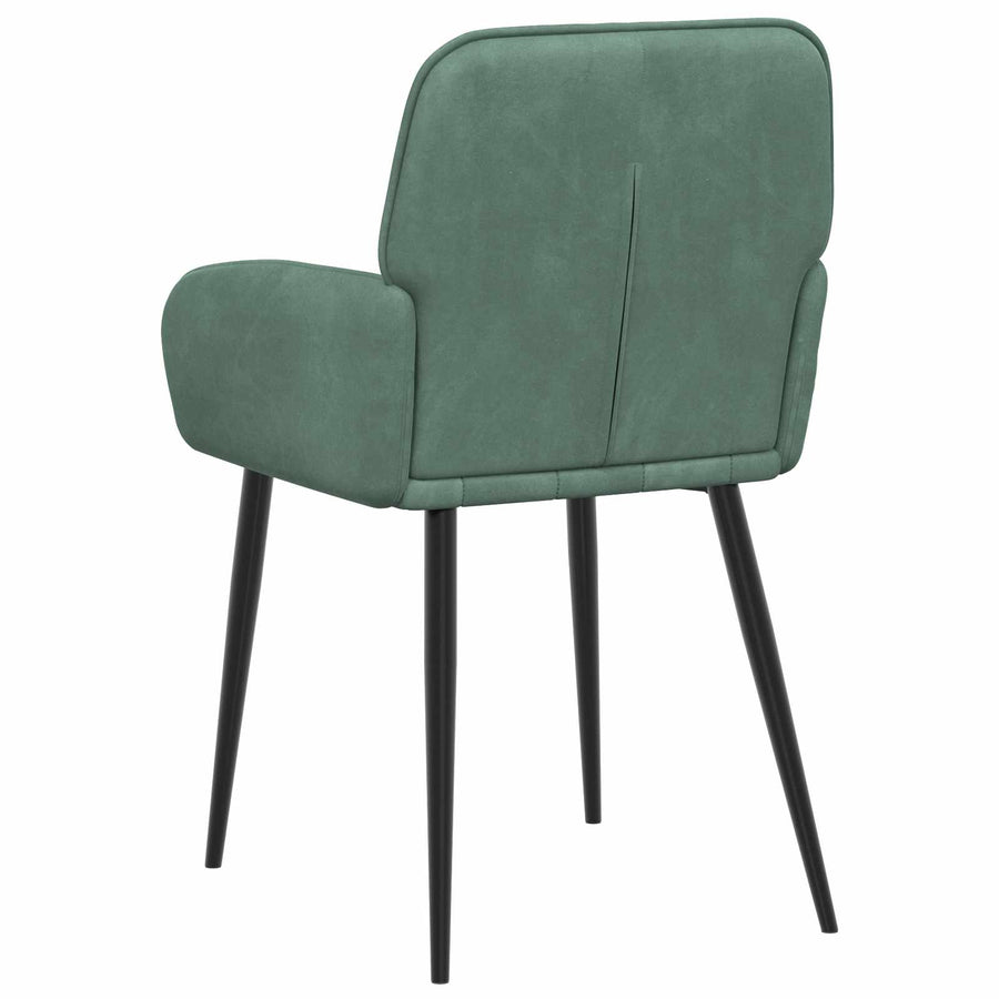 Eettafelstoelen 6 pcs fluweel Zeegroen 57 x 50 x 85 cm