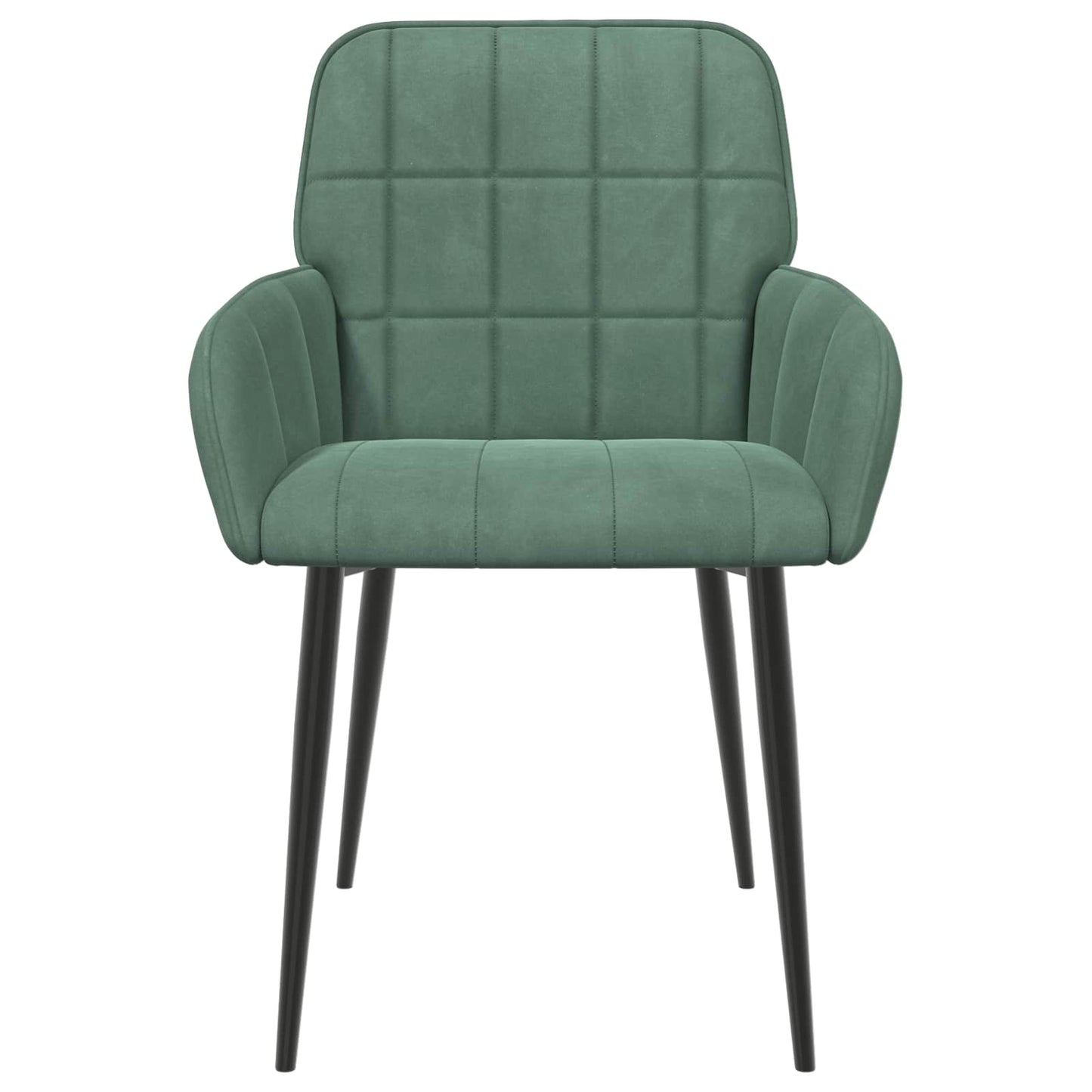 Eettafelstoelen 6 pcs fluweel Zeegroen 57 x 50 x 85 cm