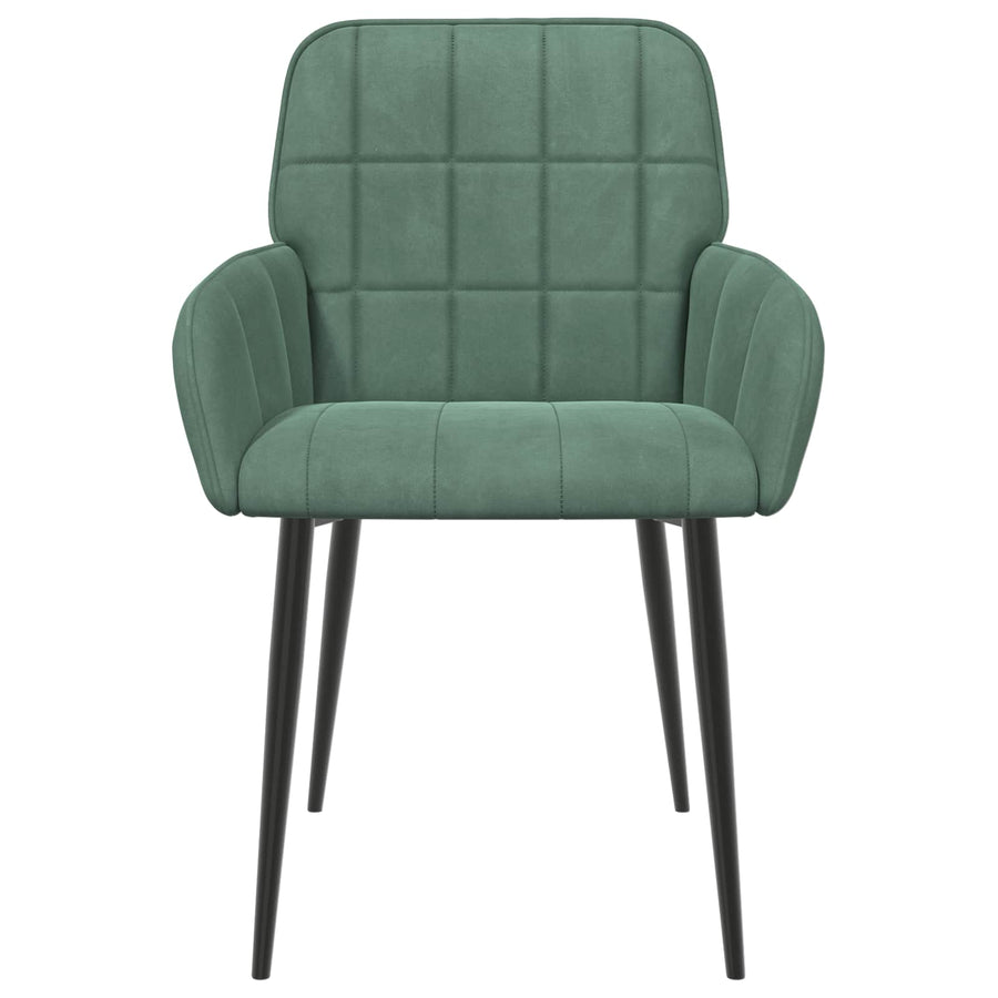 Eettafelstoelen 6 pcs fluweel Zeegroen 57 x 50 x 85 cm