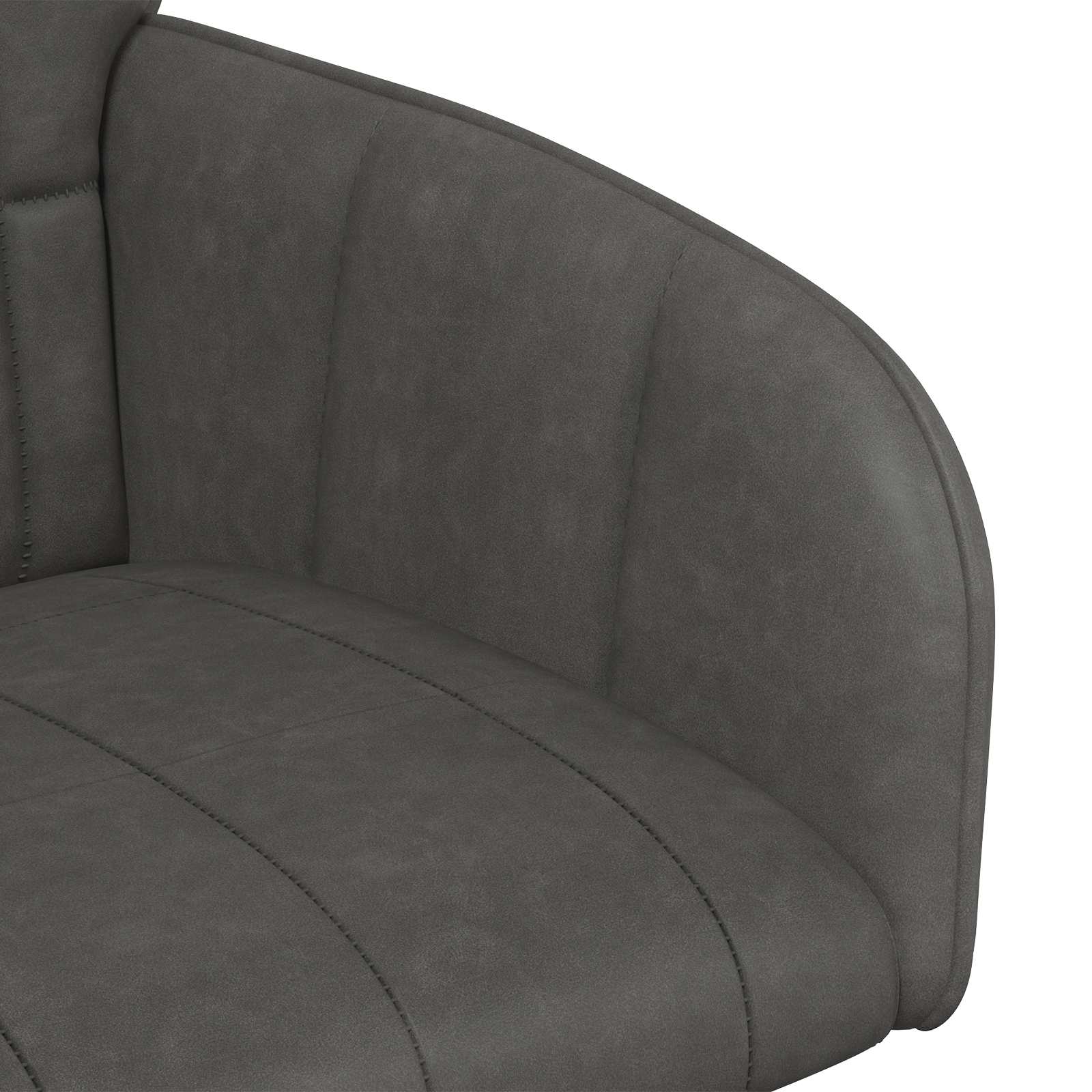 Eettafelstoelen 4 pcs Kunstleer Zwart 57 x 50 x 85 cm