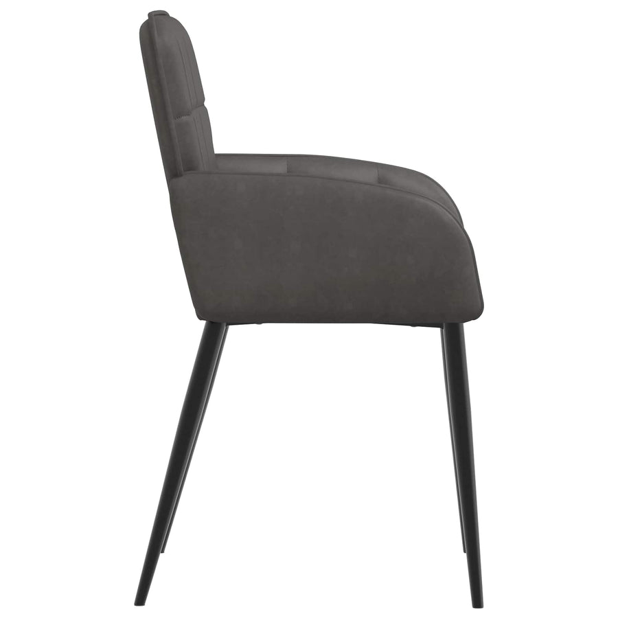 Eettafelstoelen 4 pcs Kunstleer Zwart 57 x 50 x 85 cm