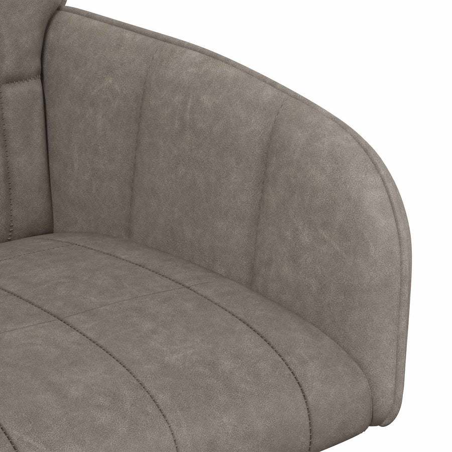 Eettafelstoelen 4 pcs Kunstleer Grijs 57 x 50 x 85 cm