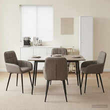 Eettafelstoelen 4 pcs Kunstleer Grijs 57 x 50 x 85 cm
