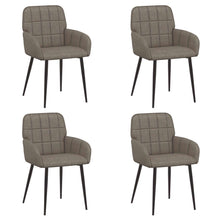 Eettafelstoelen 4 pcs Kunstleer Grijs 57 x 50 x 85 cm