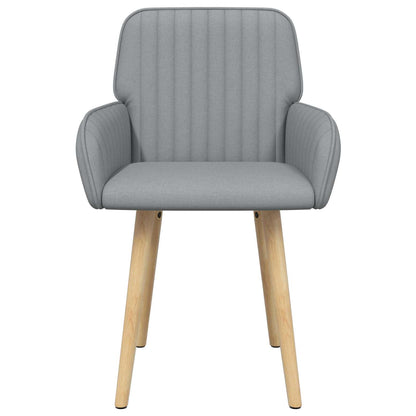 Eettafelstoelen 4 pcs Stof Lichtgrijs 56,5 x 50 x 87,5 cm