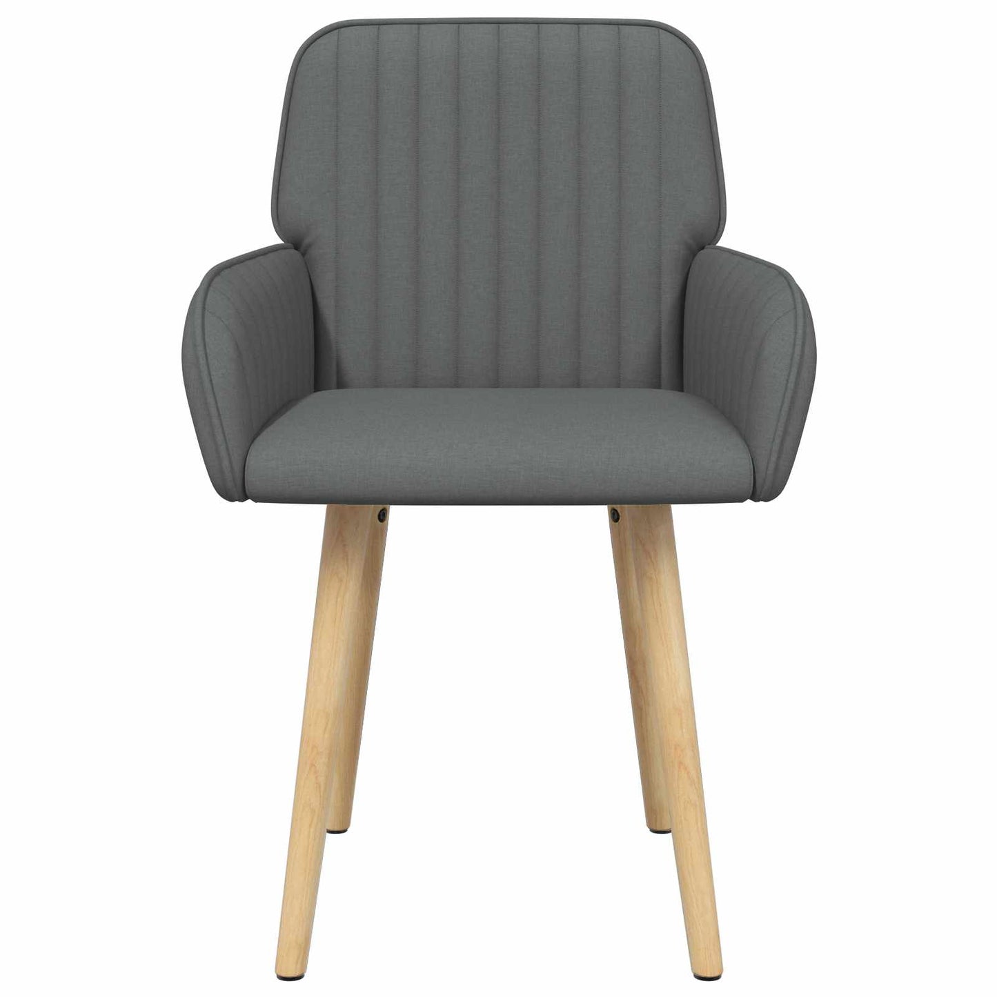 Eettafelstoelen 4 pcs Stof Donkergrijs 56,5 x 50 x 87,5 cm