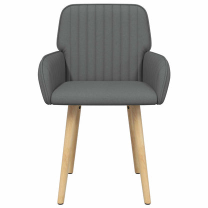 Eettafelstoelen 4 pcs Stof Donkergrijs 56,5 x 50 x 87,5 cm