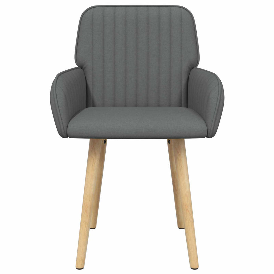 Eettafelstoelen 4 pcs Stof Donkergrijs 56,5 x 50 x 87,5 cm