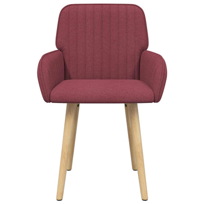 Eettafelstoelen 4 pcs Stof Wijnrood 56,5 x 50 x 87,5 cm
