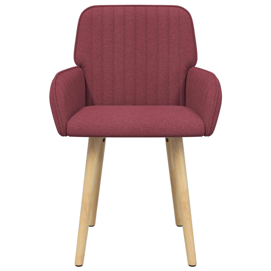 Eettafelstoelen 4 pcs Stof Wijnrood 56,5 x 50 x 87,5 cm