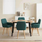 Eettafelstoelen 4 pcs Stof Donkergroen 56,5 x 50 x 87,5 cm