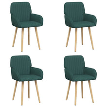 Eettafelstoelen 4 pcs Stof Donkergroen 56,5 x 50 x 87,5 cm
