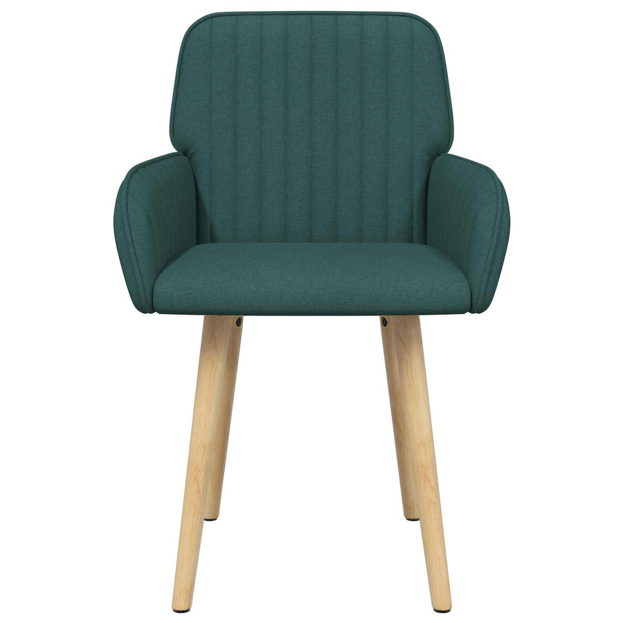 Eettafelstoelen 4 pcs Stof Donkergroen 56,5 x 50 x 87,5 cm