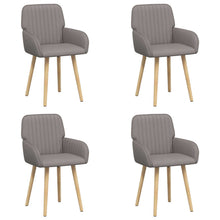 Eettafelstoelen 4 pcs Stof Taupe 56,5 x 50 x 87,5 cm