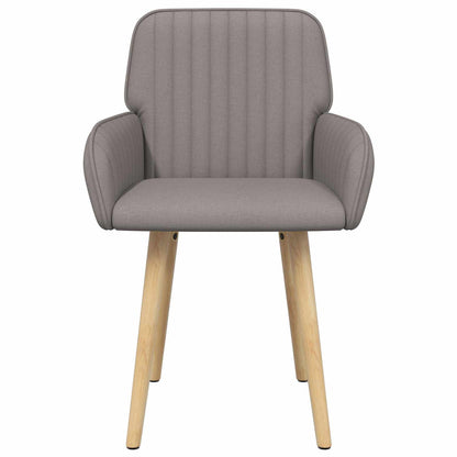 Eettafelstoelen 4 pcs Stof Taupe 56,5 x 50 x 87,5 cm