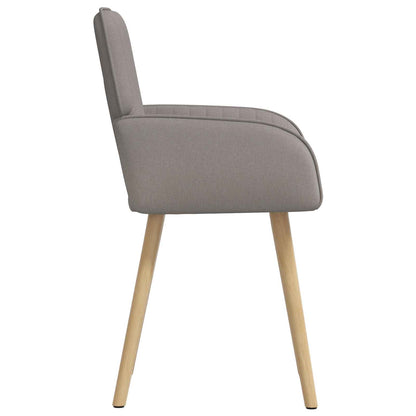 Eettafelstoelen 4 pcs Stof Taupe 56,5 x 50 x 87,5 cm