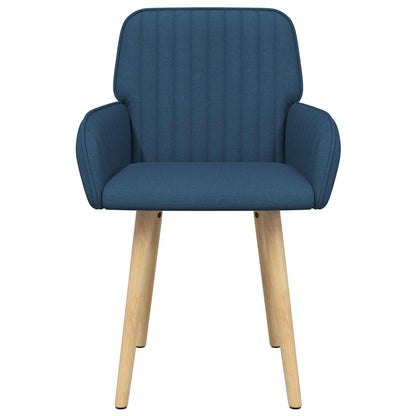 Eettafelstoelen 4 pcs Stof Blauw 56,5 x 50 x 87,5 cm